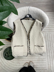 Gilet sans manches blanc