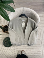 Gilet long gris