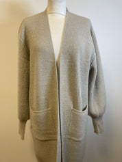 Gilet long gris